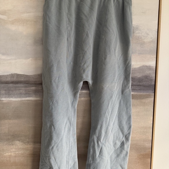 Nili Lotan Blue Cropped Paris Pant Raw Hem Pockets Beautiful Luxury NWOT - Picture 2 of 6